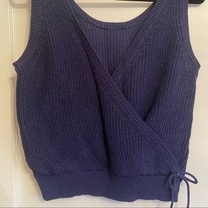 The Group by Babaton Navy Sleeveless Knit